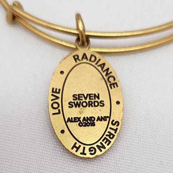 Alex And Ani Seven Swords III, EWB,RG Bracelet #632 - Picture 8 of 11